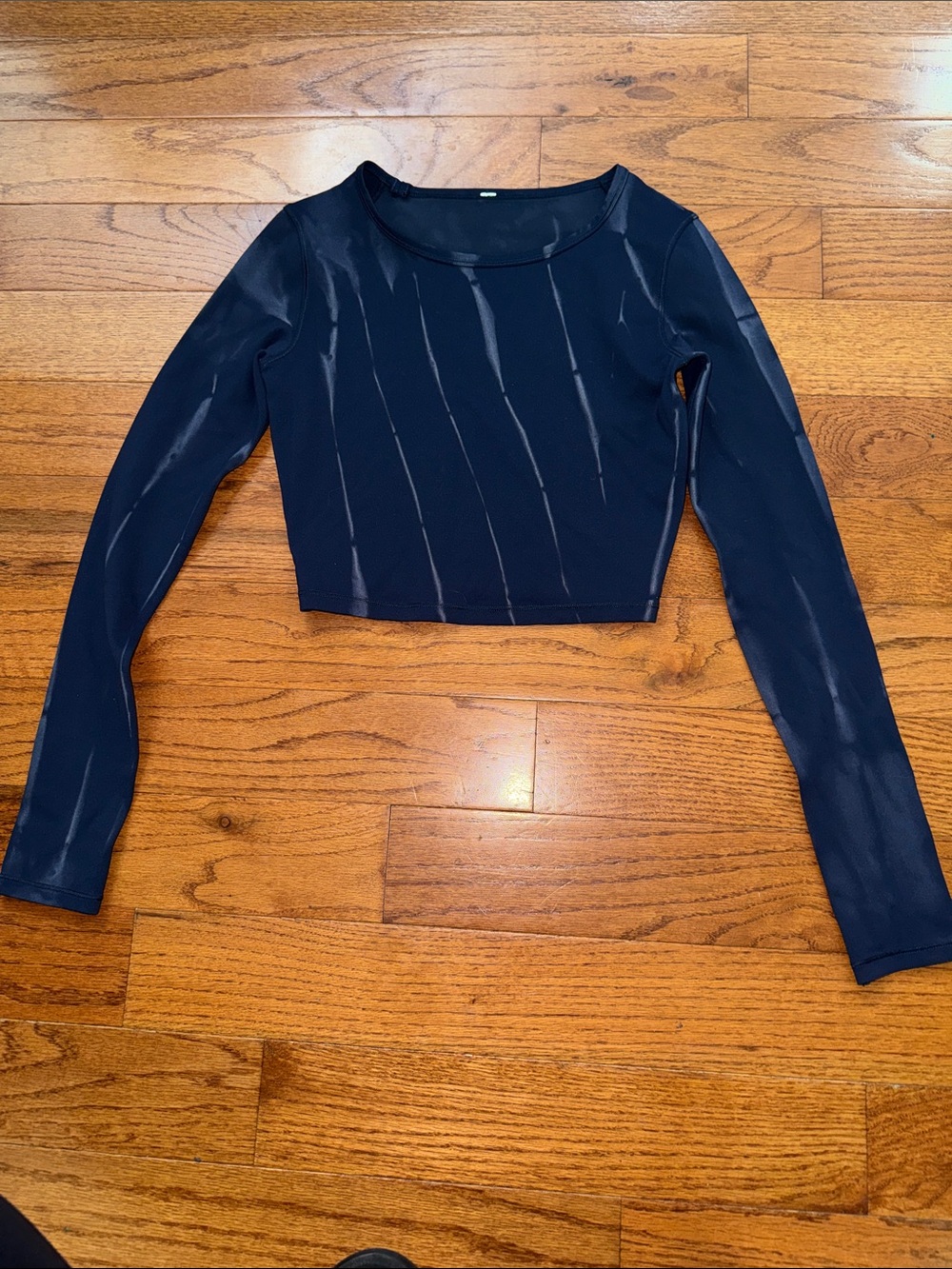 lululemon athletica Navy Long Sleeve Crop Top